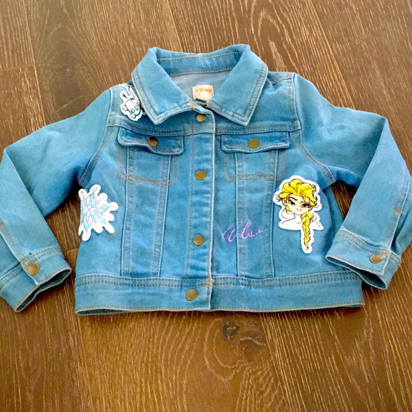 Disney Other - DISNEY Collection by Tutu Couture Frozen jean jacket. Never worn, size 3t.